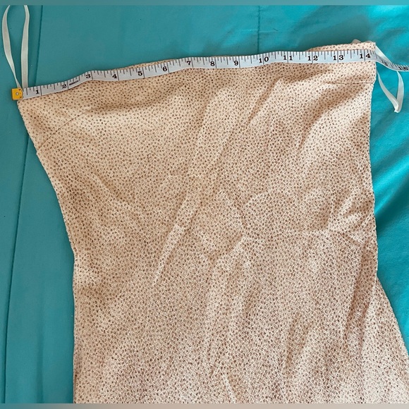 Jessica McClintock Y2K Mermaid Dress GoldGlitterCream Size4 Host Pick Bridesmaid - Picture 8 of 9